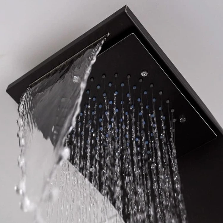 Black Shower Panel System Black Shower Panel System