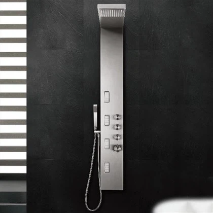 Душевая панель из нержавеющей стали с кистью